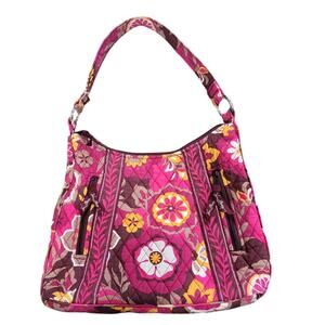 Vera Bradley‎ Lisa B Carnaby Hobo Bag Women’s Pink Floral Shoulder Purse